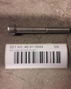 Hexagon head bolt 10x 80 DIN 571 SST